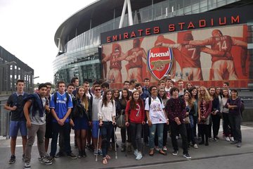Indigo Travel group at the Emirates Stadium, London