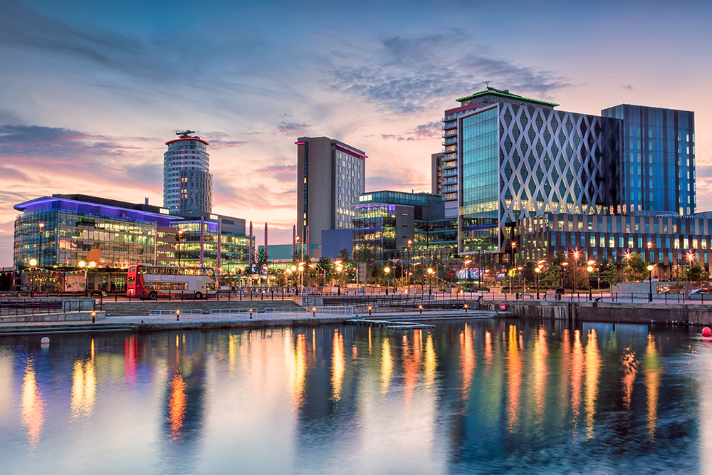 Albert Docks at night